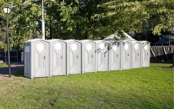 our team frequently cleans and services the special event porta potties to ensure they are clean and hygienic throughout the event